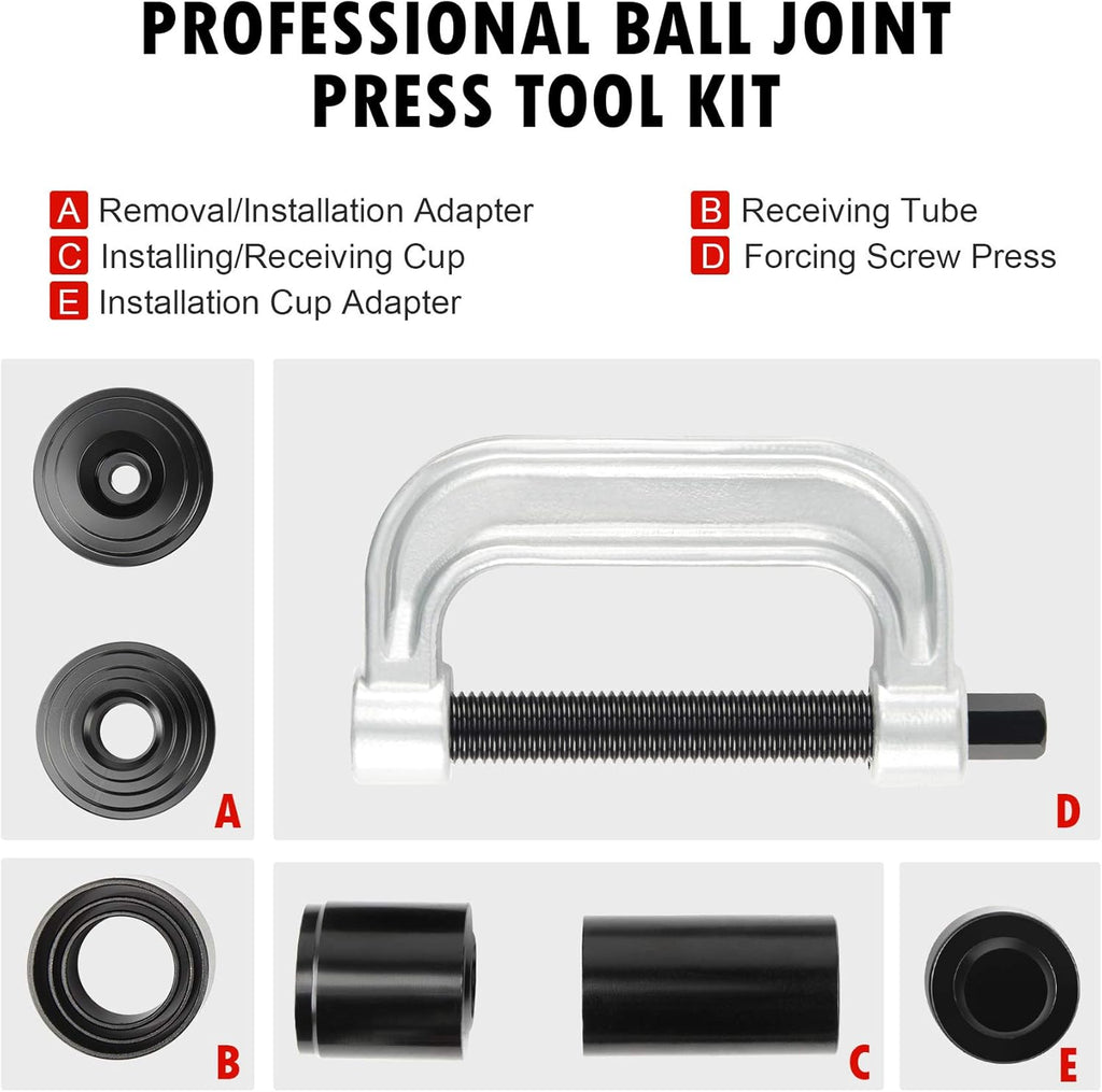 Ball Joint Press & U Joint Removal Tool Kit with 4x4 Adapters, Pack of 2 I5149