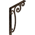 Wrought Iron Bracket Antiqued Pale Gold J831466