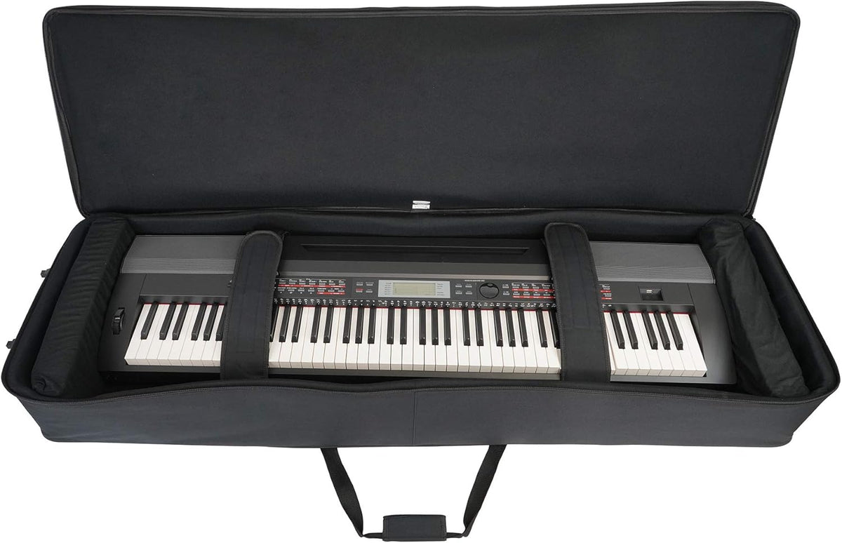 Rolling Bag 61 Slim Keyboard Case with Wheels and Large Pocket Z62584