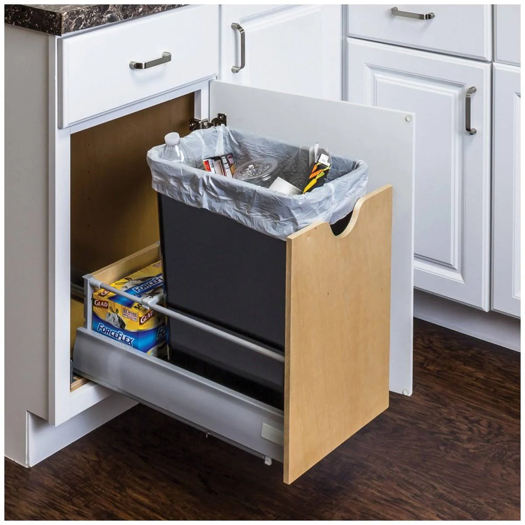 Preassembled 35-Quart Double Pullout Waste Container E261