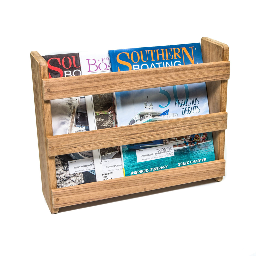 Teak Magazine Utility Rack J29139