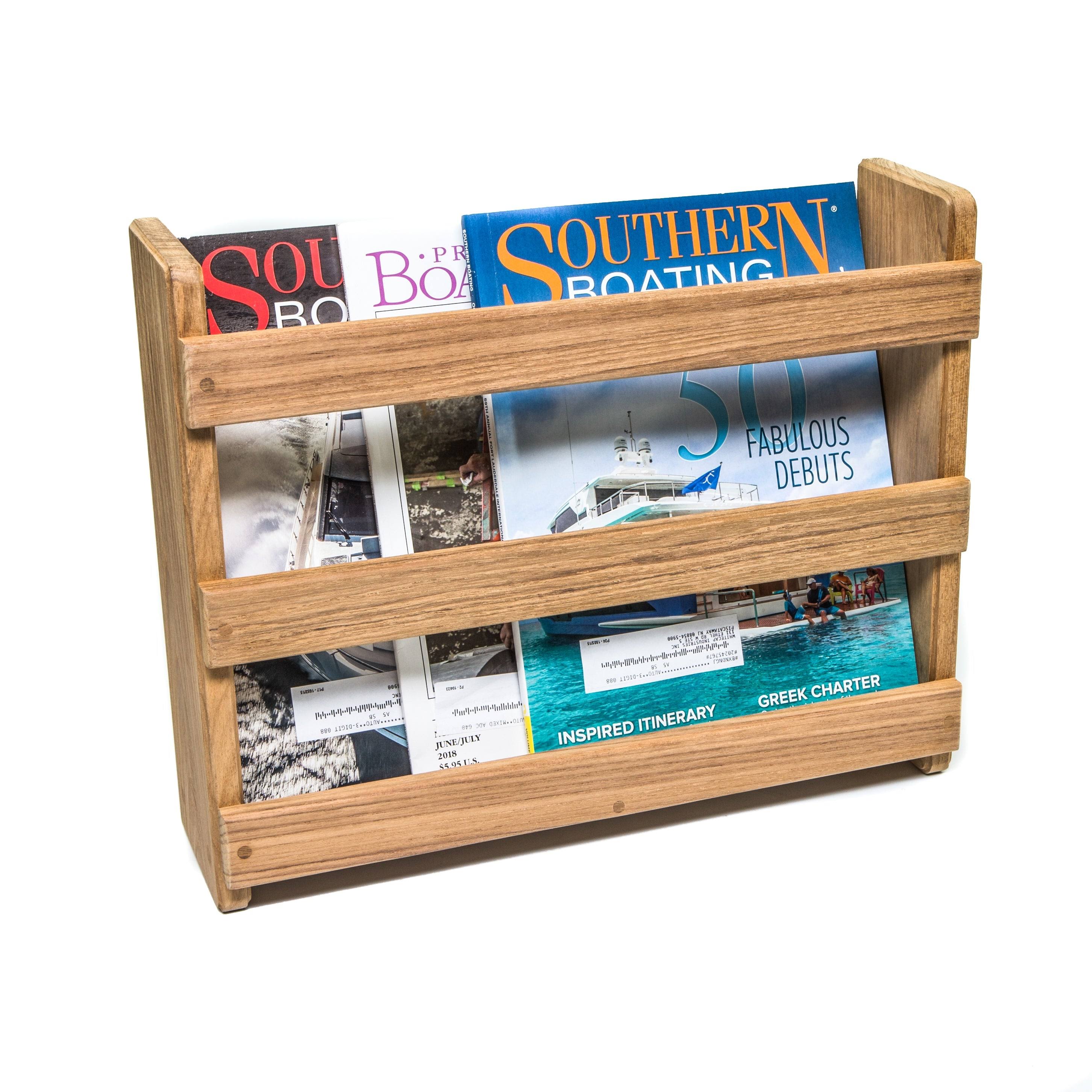 Teak Magazine Utility Rack J29139