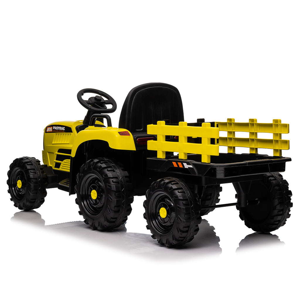 12V Ride-On Tractor with Trailer with Remote Control C17606