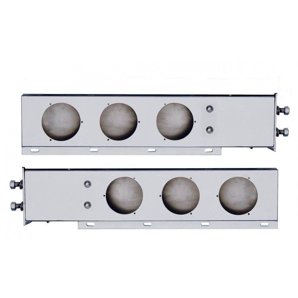 Red LED Stainless Spring Loaded Light Bar with Six 36 LED Lights L858