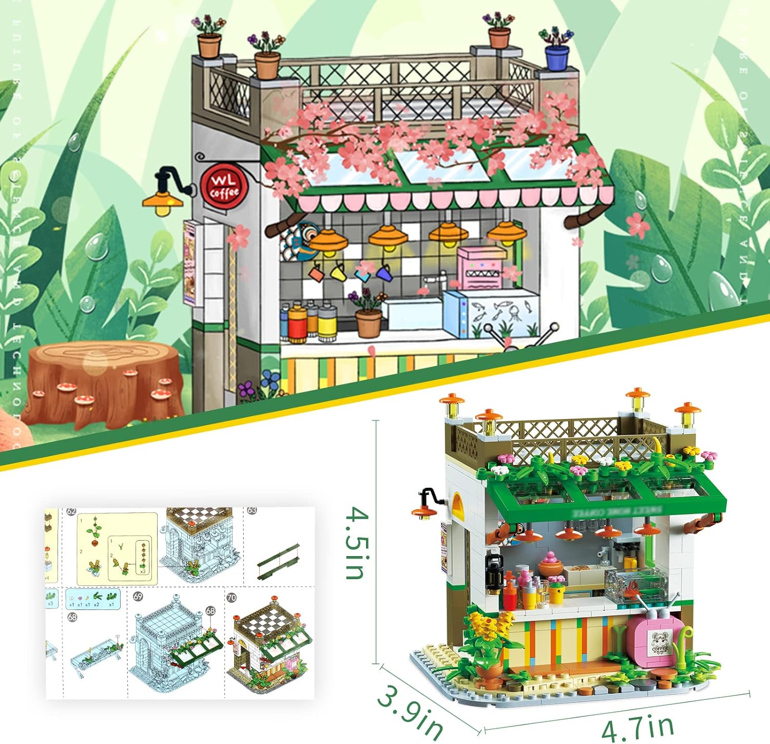 608pcs Micro Mini Building Blocks Set O7737