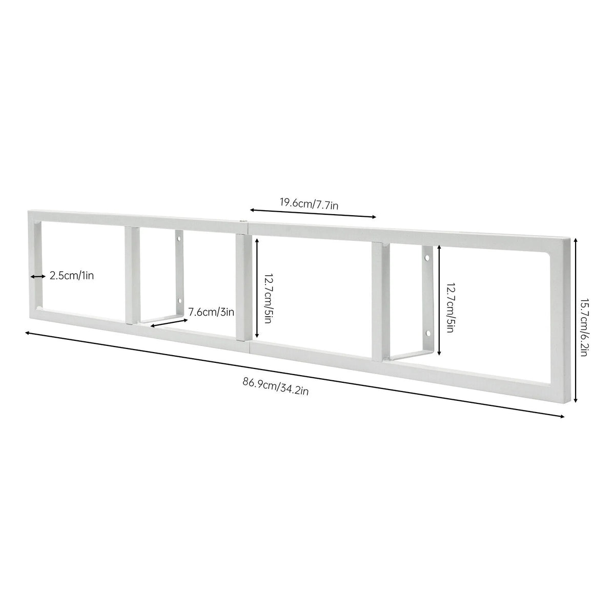 Metal Storage Media Shelf CD DVD Rack Wall Mount V28116