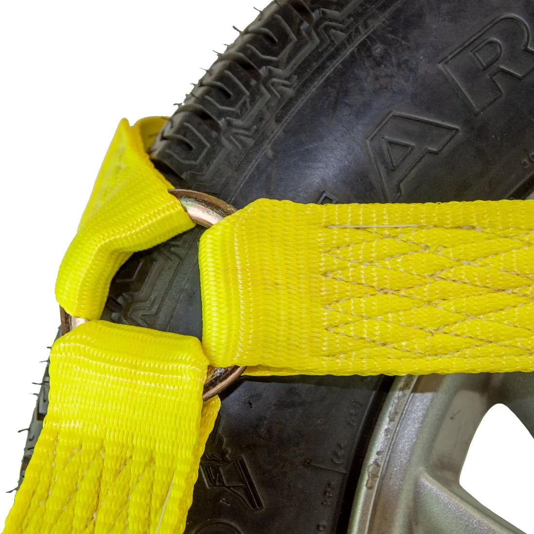 Car Tie Down 4 Pack Flat Hooks Classic Yellow 3300 Lbs SWL J14450