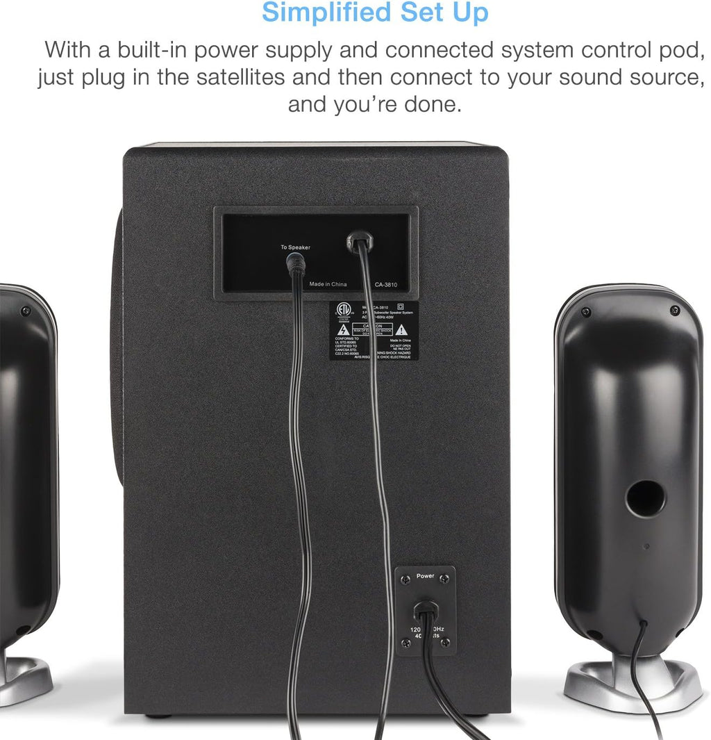 2.1 Subwoofer Speaker System with 80W of Power O918119