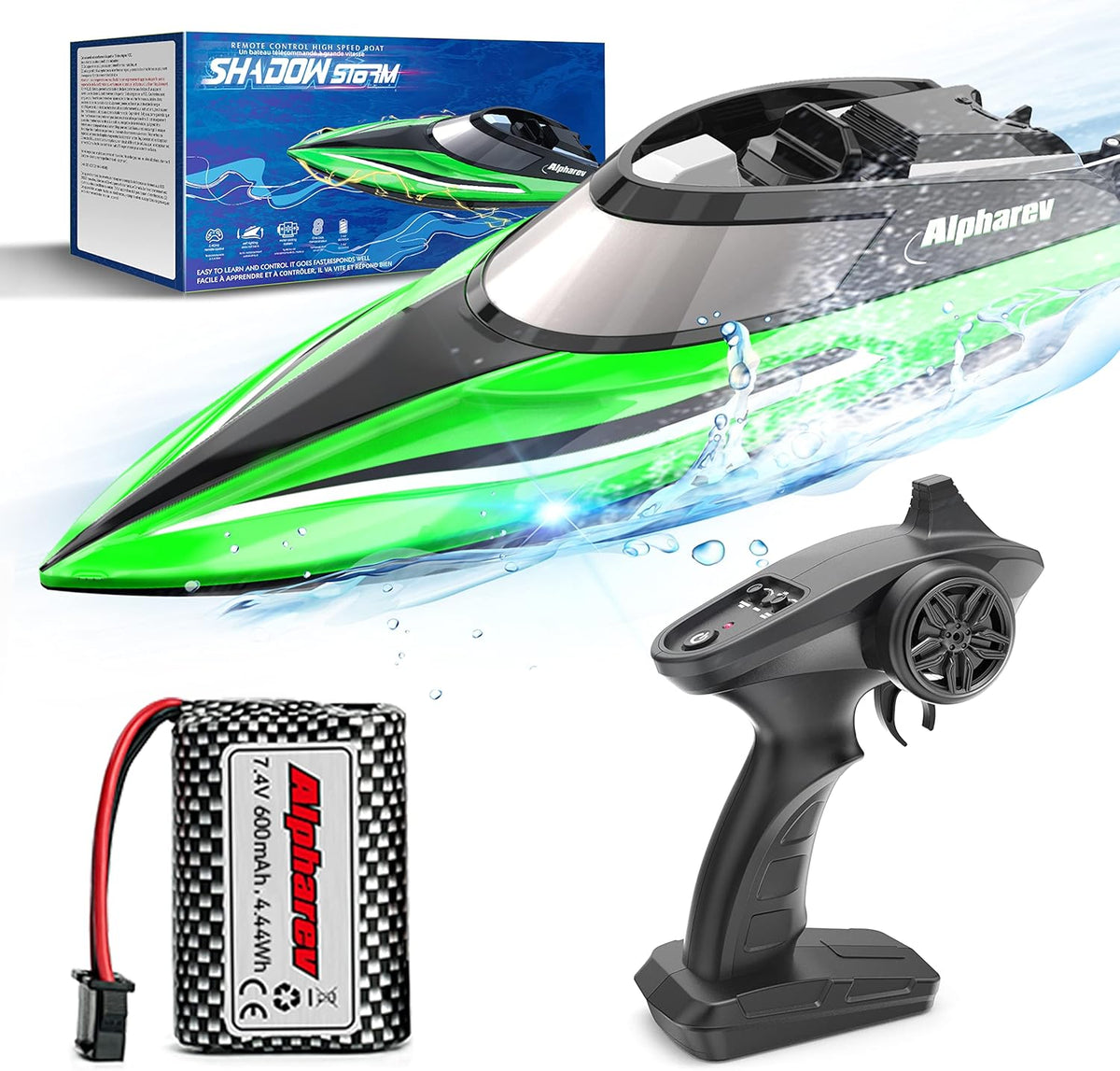 20+ MPH 2.4 GHZ Remote Control Boat with Case A818