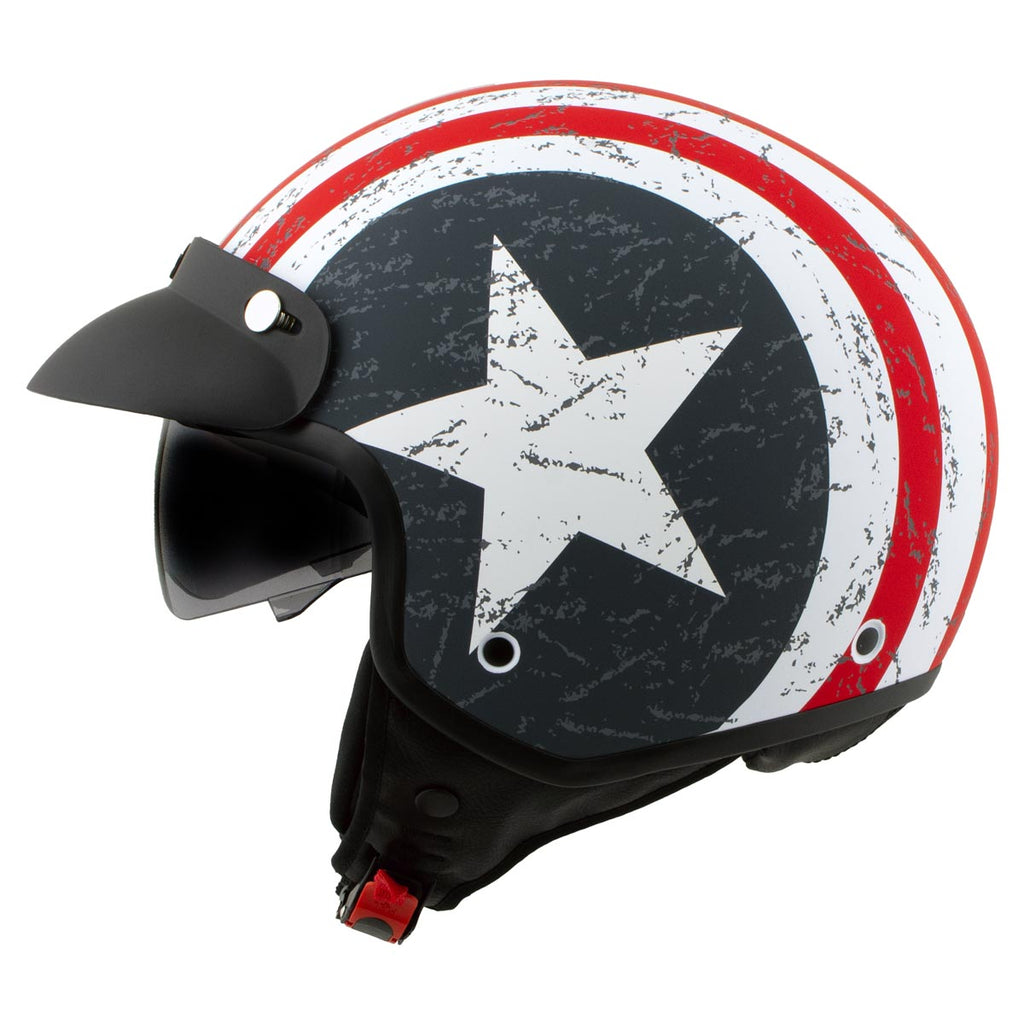Large Open Face Motorcycle Helmet J913