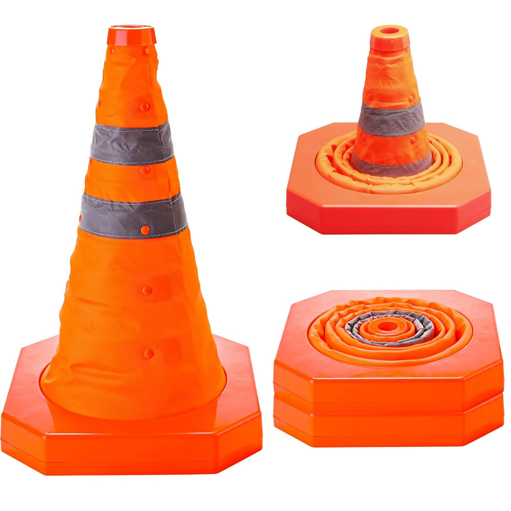 4 Pack Collapsible Traffic Cones Z840180