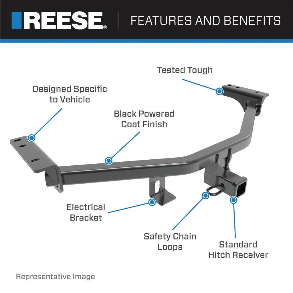 Class 3 Trailer Hitch, 2-Inch Receiver, Black K703082