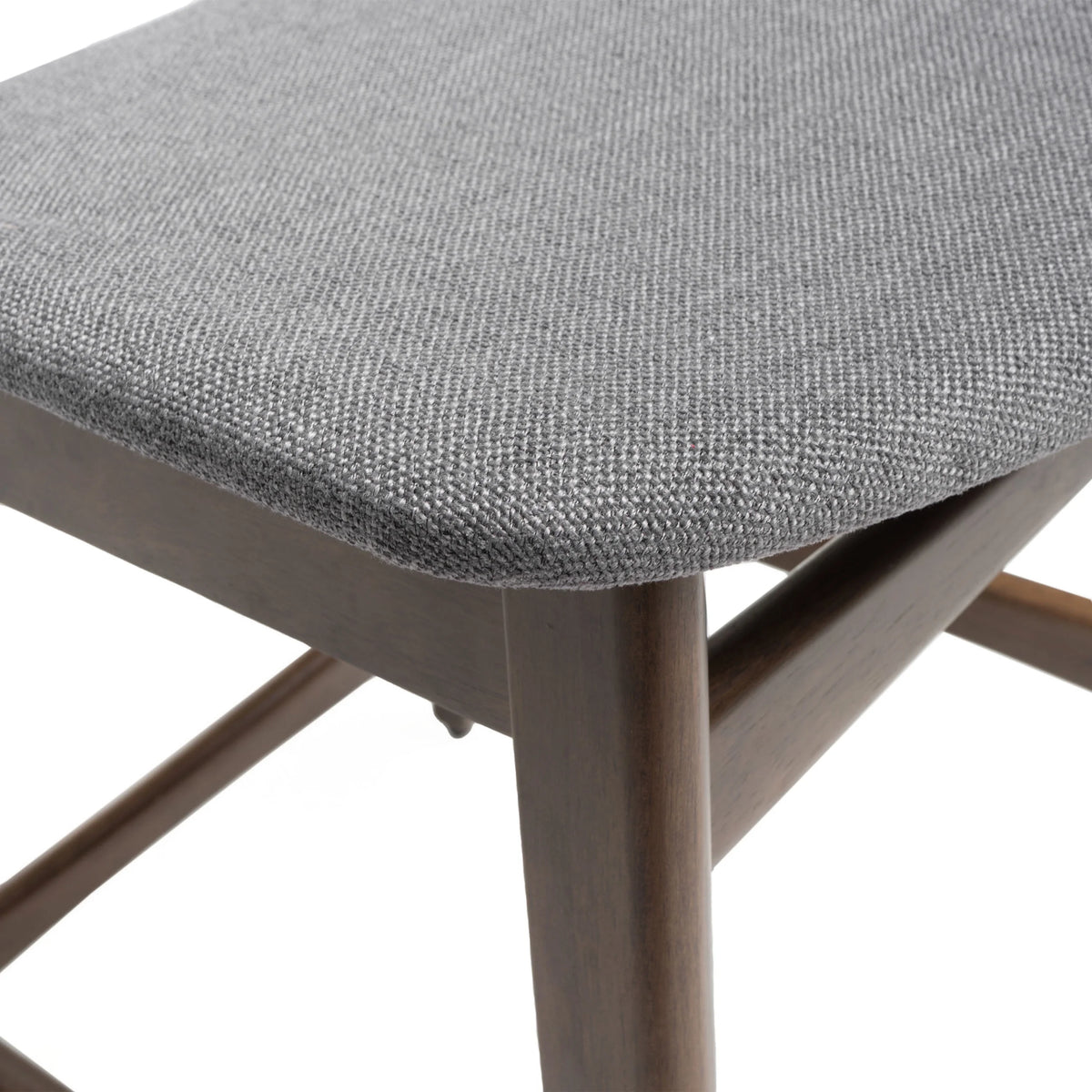 Dark Grey Fabric Counter Chair, Set of 2 Q8110