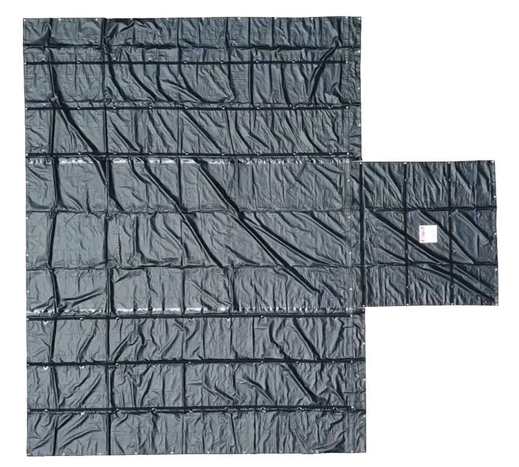 2 Pack 14oz Steel Tarp 16' x 27' with Flap Q7396