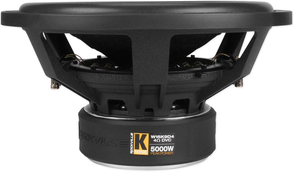 15 5000w Car Subwoofer with Vented Sub Box, Mono Amplifier, and Amp Kit M58579