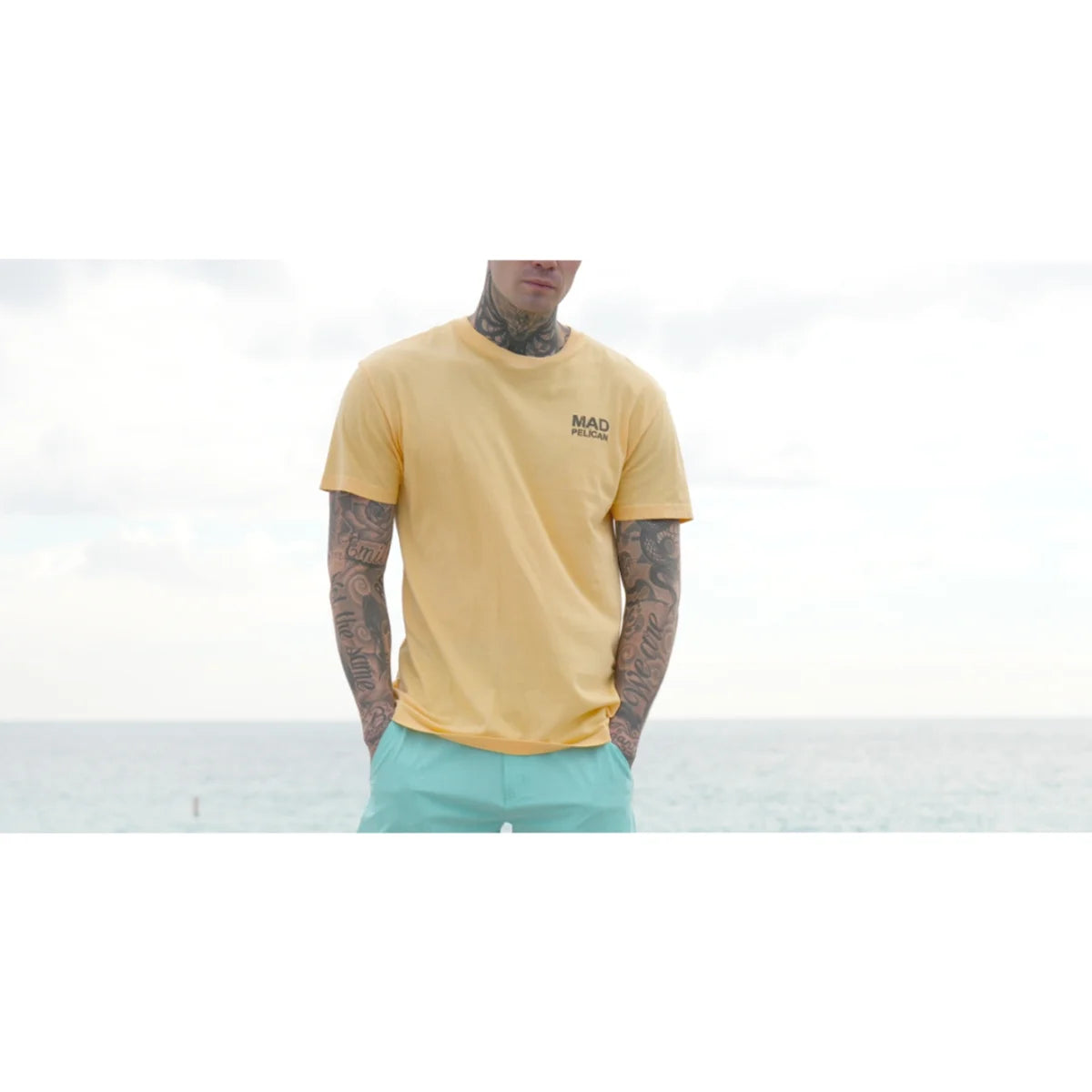 Tropic Skull Graphic T-Shirt - Small - Sunburst T41468