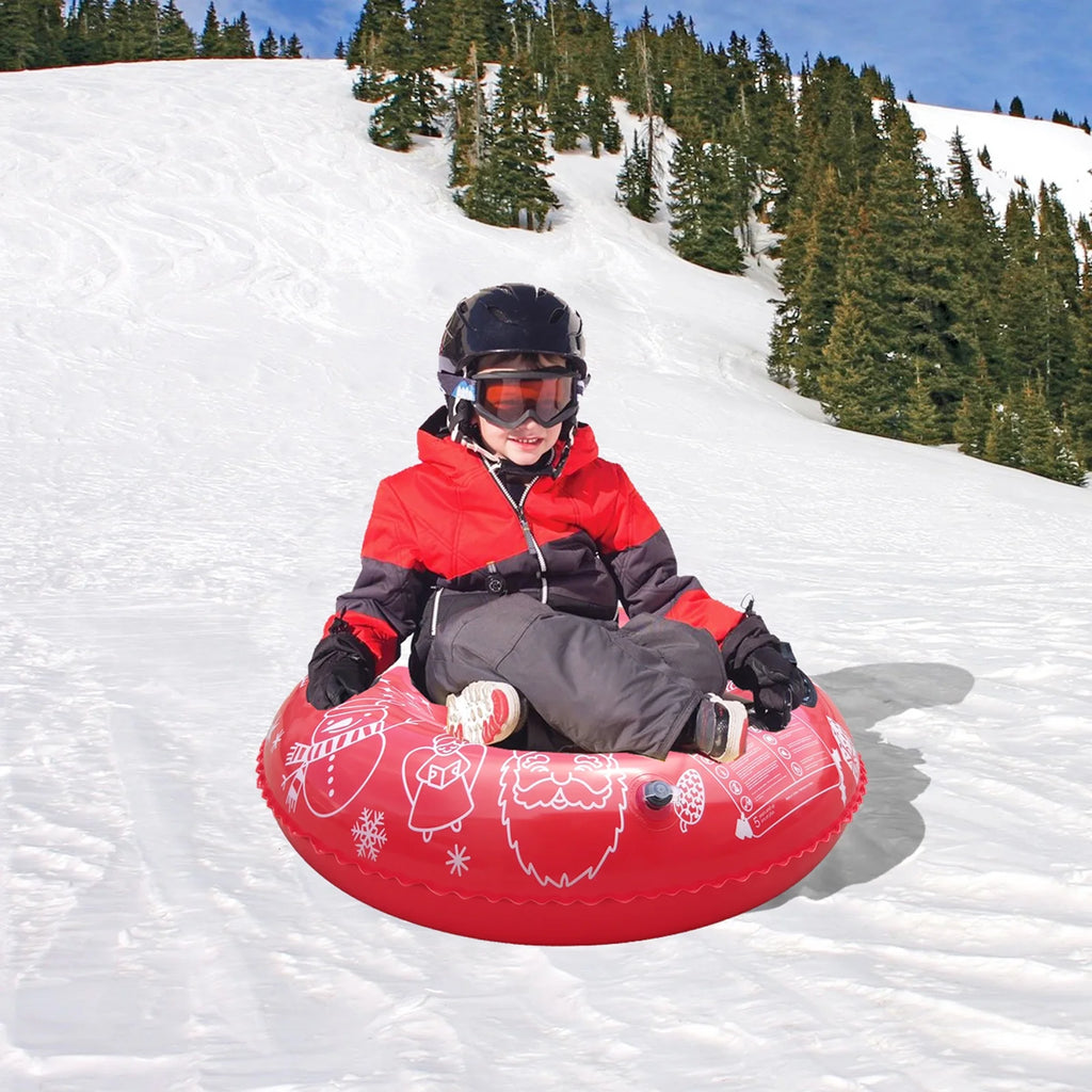 Inflatable Ski Ring PVC Snow Tube with Handle Y311946