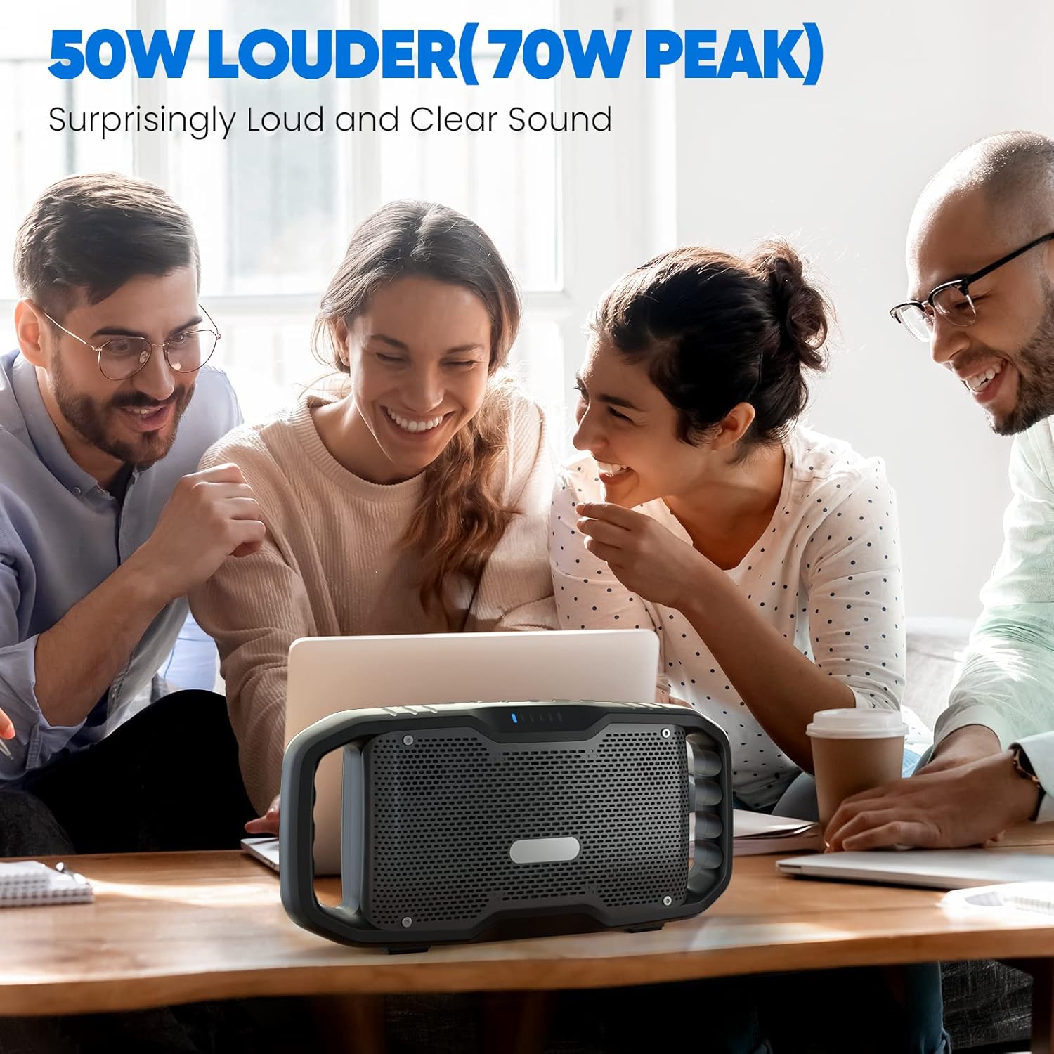 Portable Wireless Bluetooth Speaker with Subwoofer V6398
