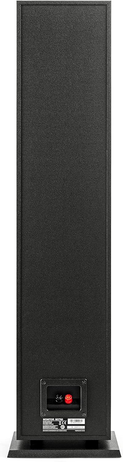Midnight Black Tower Speaker with 1 Tweeter and 6.5 Woofer V15010