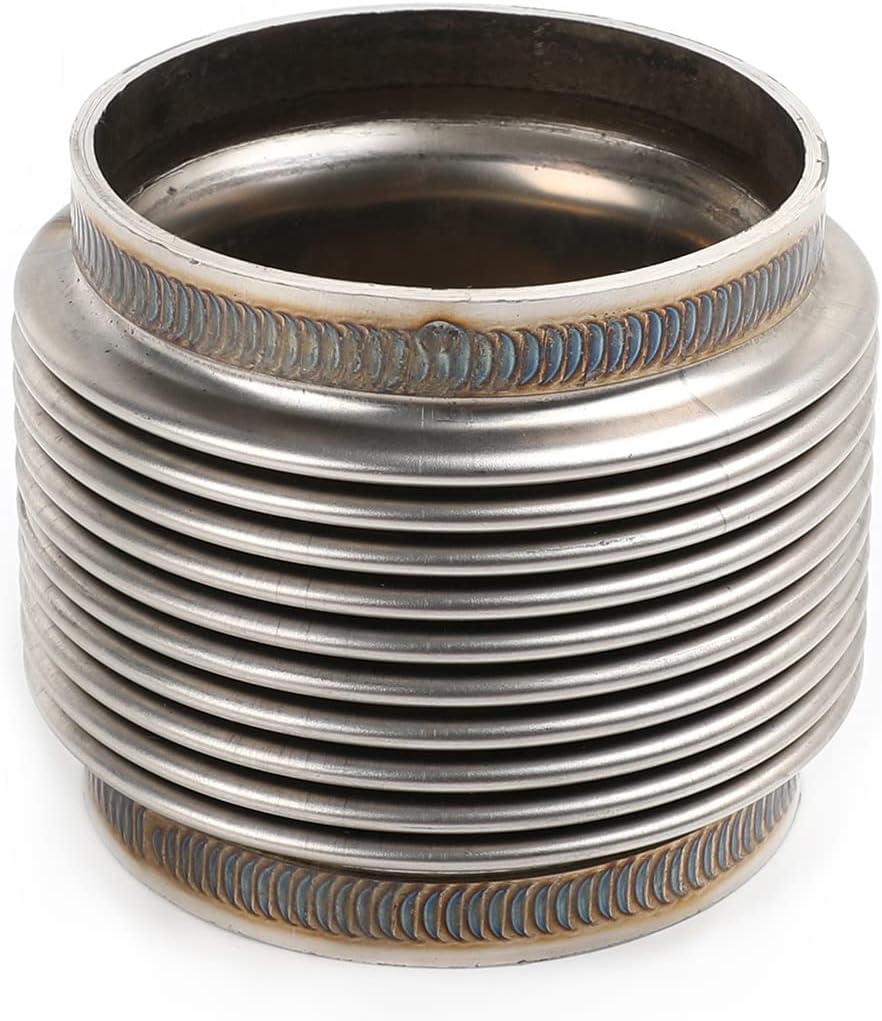 2.5" ID T304 Stainless Steel Exhaust Bellow Flex Joint Pipe Pack of 2 X539093