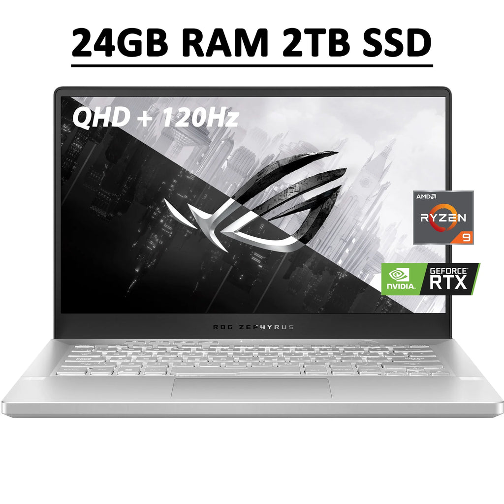 14" QHD 120Hz IPS Gaming Laptop, AMD Ryzen 9, 24GB RAM, 2TB SSD, RTX 3060 Q89546