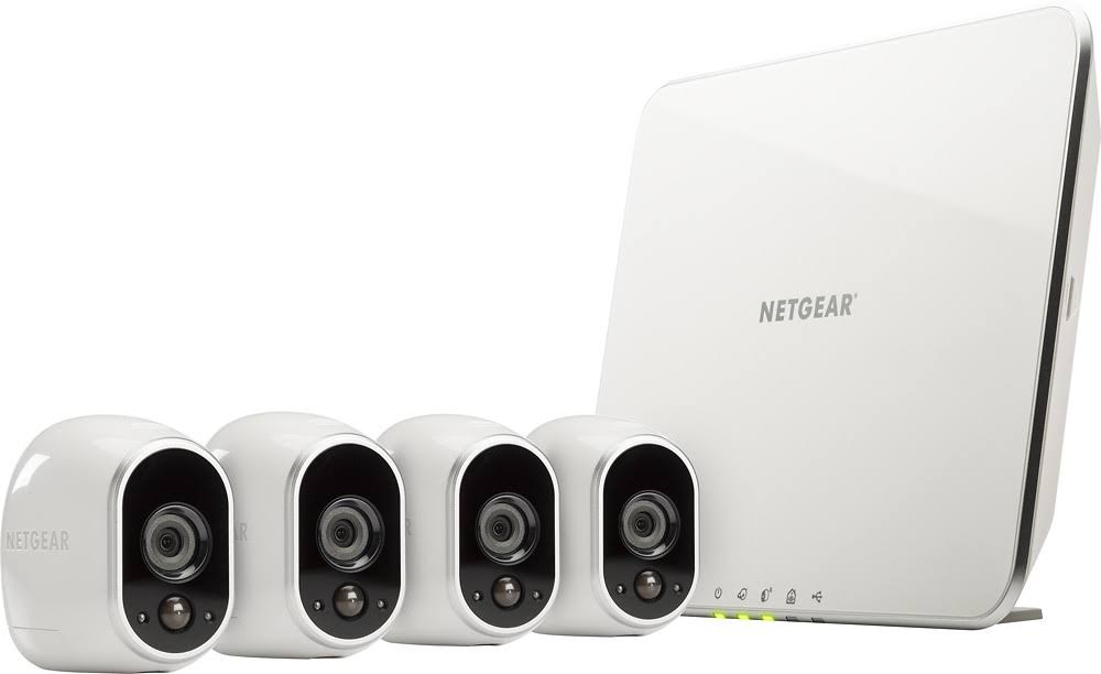 4 Outdoor Cameras Video Server with Night Vision H394