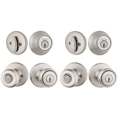 Satin Nickel Combo Lockset A901164