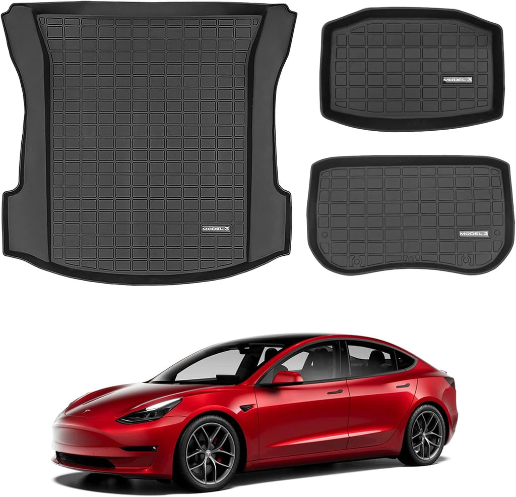 Set of 3 TPE Cargo Liners for Tesla Model 3 P52578