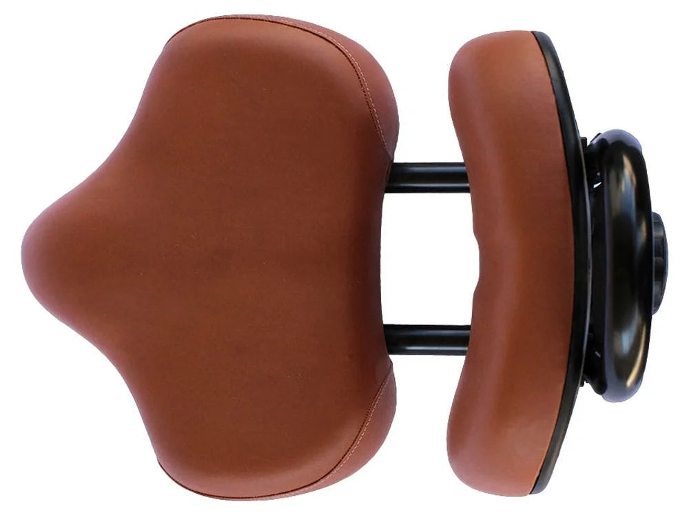 Brown Bicycle Seat with Backrest Beach Cruiser Bike Seat Y219766
