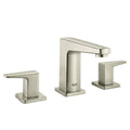 Brushed Nickel Widespread 2-Handle Bathroom Faucet T754