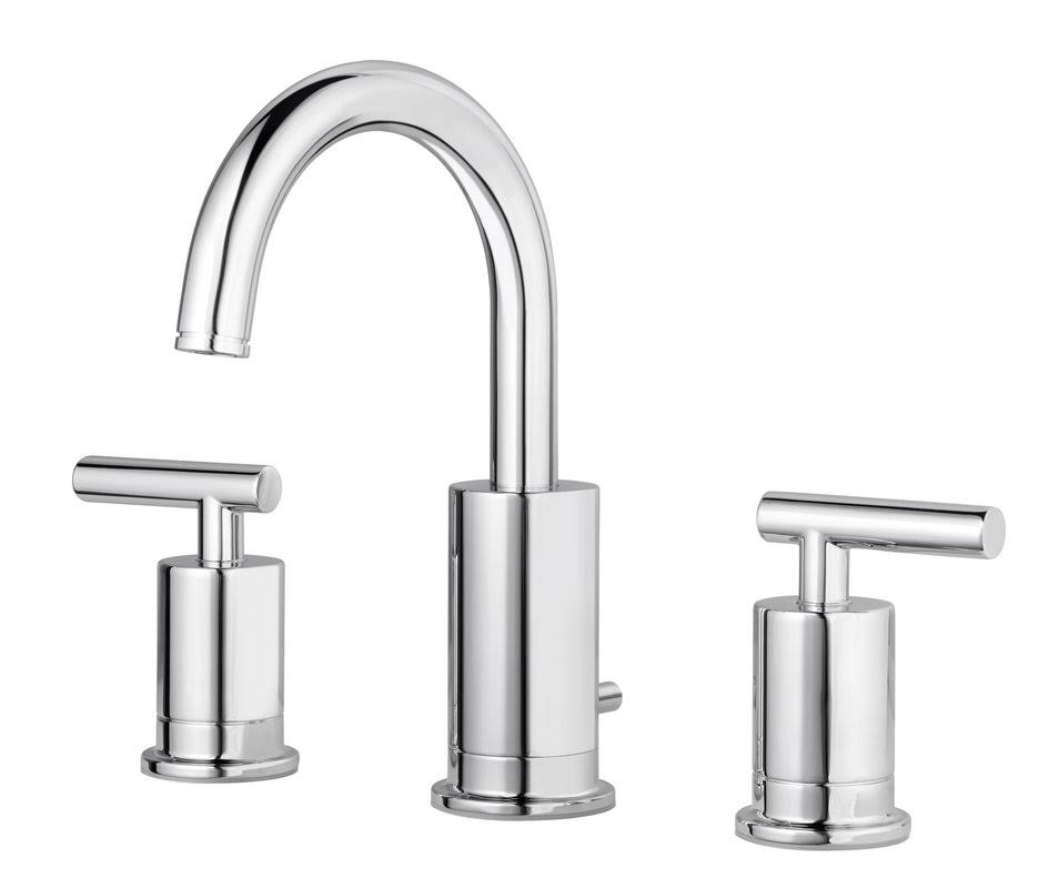 Polished Chrome Widespread Double Handle Bath Faucet J8941
