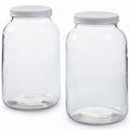 2 Pack Glass Jar with Plastic Airtight Lid X9533