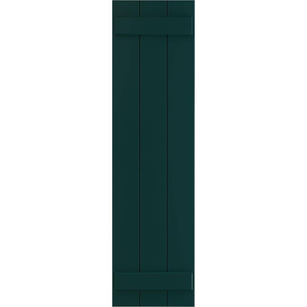Black Composite Board-n-Batten Shutters (Per Pair) A3088