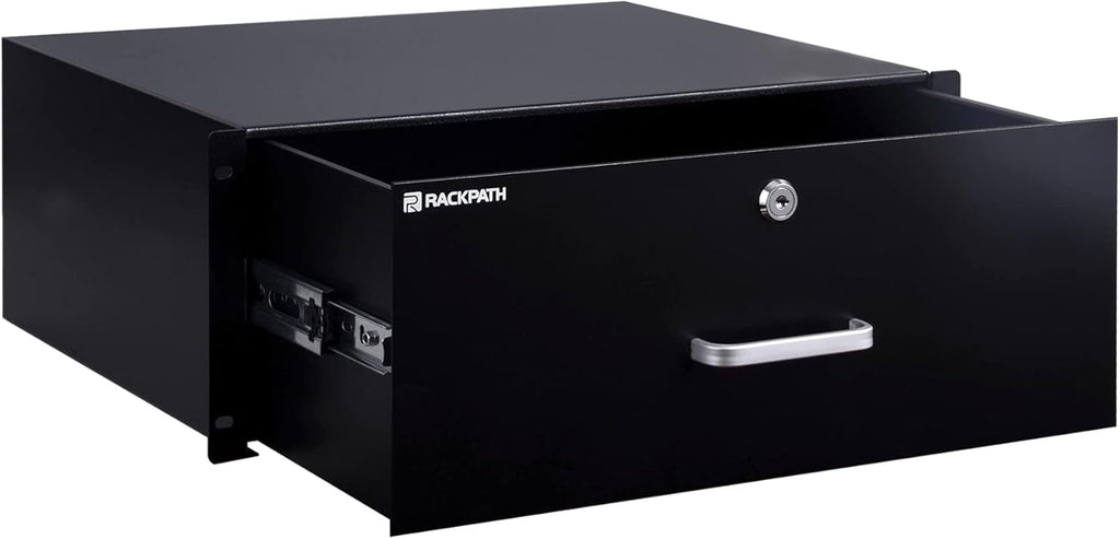 3U Rack Mount Drawer with Lock and Key, Pack of 2 U349