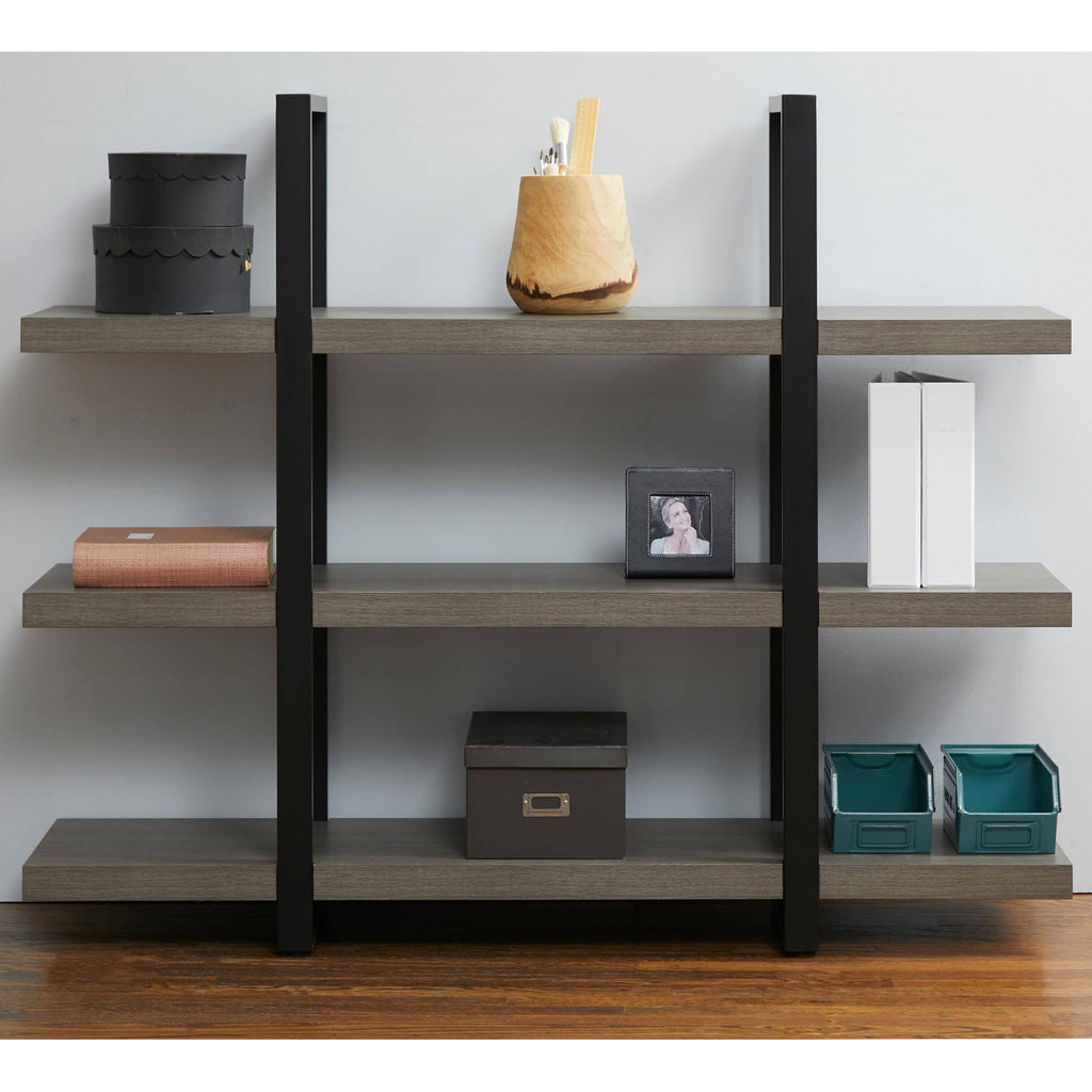 Low Open Bookcase Dark Grey X410