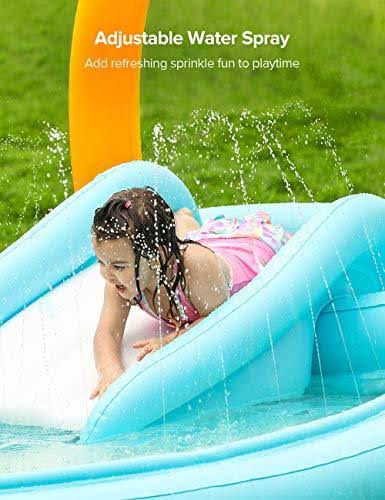 Inflatable Play Center Wading Pool with Slide E2639