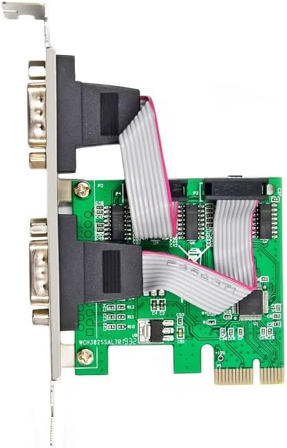 PCI-E 2-Port Dual DB9 Serial RS232 PCIe Adapter Card N427