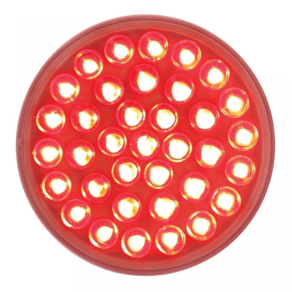 Red LED Stainless Spring Loaded Light Bar with Six 36 LED Lights L858