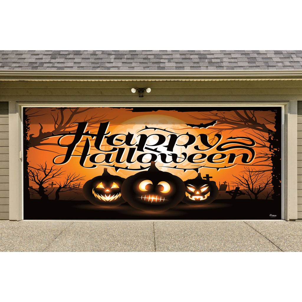 2 Car Garage Door Banner 7 x 16 ft U2402