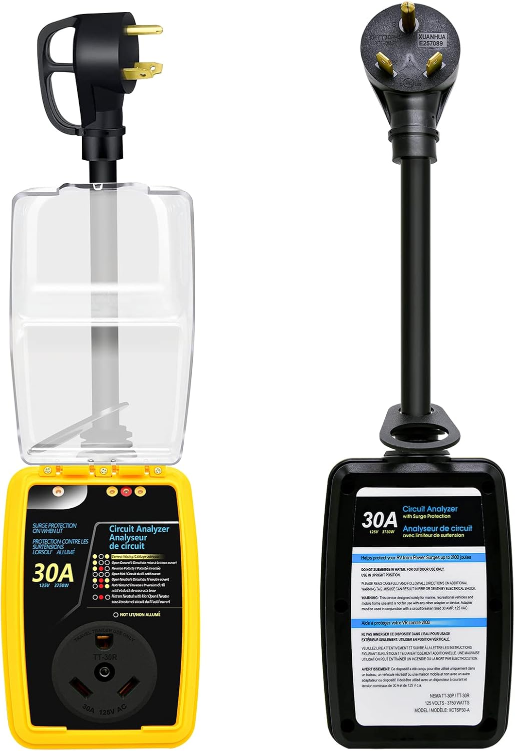 30 Amp Surge Protector with Waterproof Cover S7708