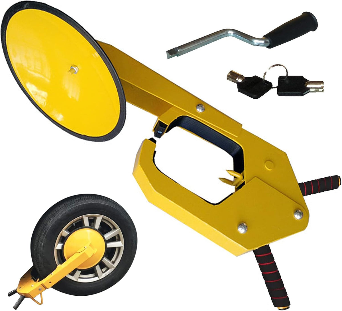 Wheel Lock Clamp Adjustable Tire Boot Lock Car Anti-Theft Lock Tire Claw Heavy Duty Y134091
