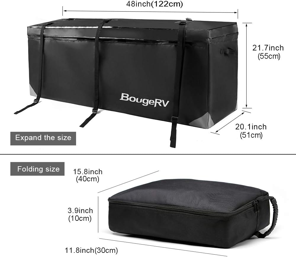 Waterproof Hitch Mount Cargo Bag 48'' L x 20'' W x 22'' H N350037