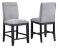 Light Grey Counter Height Chair Set of 2 X5921