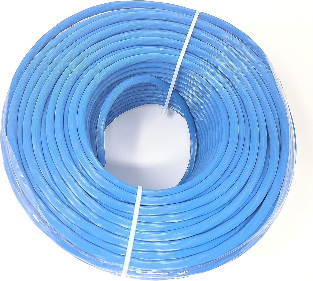 250 Feet CAT 6A Solid STP Bulk Ethernet Cable Blue M98321