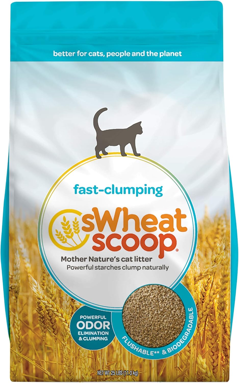 Wheat-Based Natural Cat Litter Pack of 2 L425