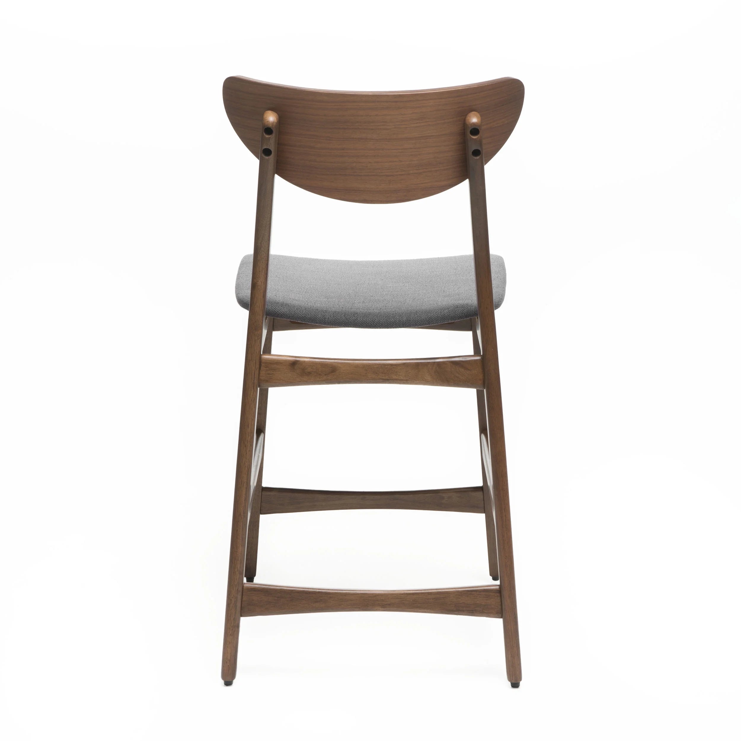 Dark Grey Fabric Counter Chair, Set of 2 Q8110