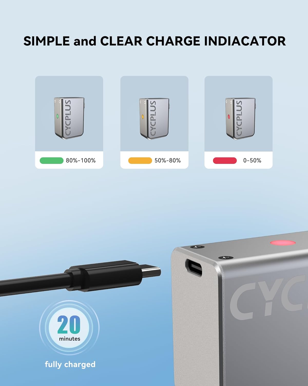 Tiny Portable Electric Bicycle Pump with Type-C Rechargeable Battery L247992