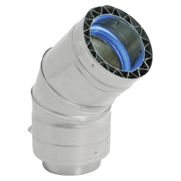 45 Degree Double Wall Elbow for 8 inch Vent Pipe Q7246