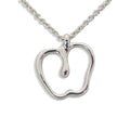 925 Apple Pendant Necklace W20043