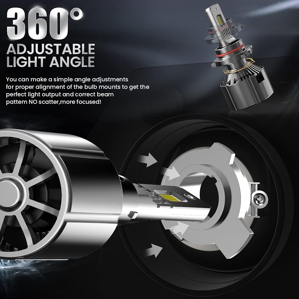 HIR2 LED Headlight Bulb 6500K Cold White Pack of 2 S286